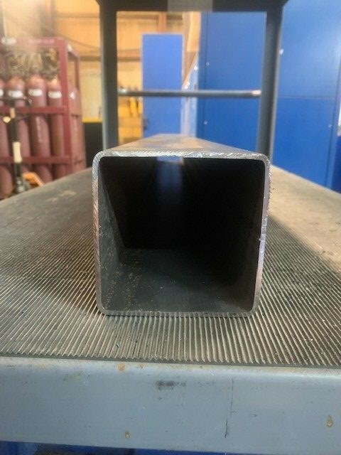 Steel Square Tube 4″ x 4″ x 16″ Long x 1/8″ Wall (0.125″)
