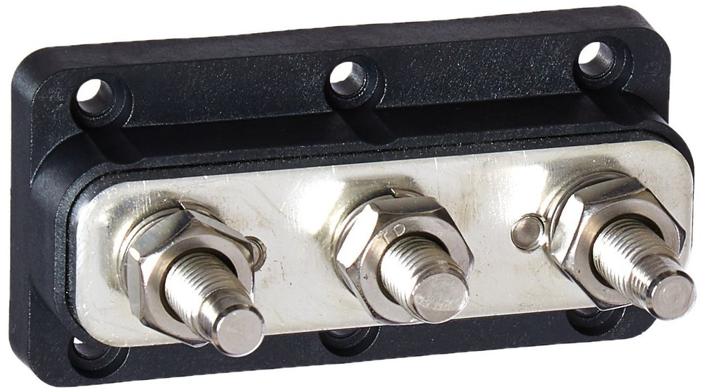 Bep Marinco Power Products 650A 3 Stud Buss Barblack 777-Bb3S-650