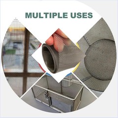 304 Stainless Steel Wire Mesh Screen,15.7 X 59 Inches, 1Mm Hole 20 Mesh, No Rust