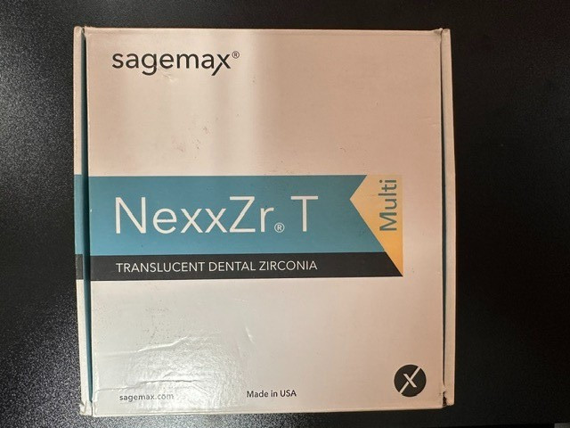 Sagemax NexxZr T Multi Zirconia Puck Translucent Shade B1 W98-16mm