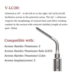 Ultrasonic Piezo Surgery Extraction Tips Kit Satelec Acteon Piezotome 2 Cube