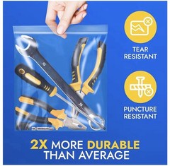 1000 4″ x 6″, 8 Mil Extra Thick Heavy Duty Zipper Reclosable Plastic Bags