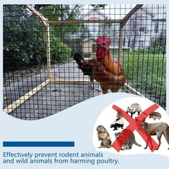 Black Hardware Cloth 1/2 inch 19Ga PVC Coated Wire Mesh Vinyl Coated Fence We…