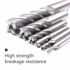 5x 1/4″ 4-Flute HSS Spiral End Mill Cutter, Straight Shank CNC Router Bits for M
