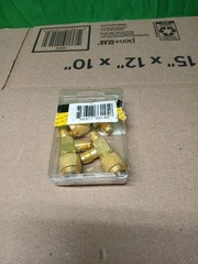 3pck CPS Products AVT45 1/4in SAE Mx1/4in SAE F Knurlx1/4in SAE M Adapters