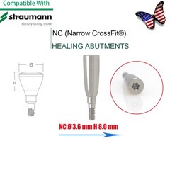 US Straumann Healing Abutment Cap/Closure Cover Screw NC & RC Platform Titanium
