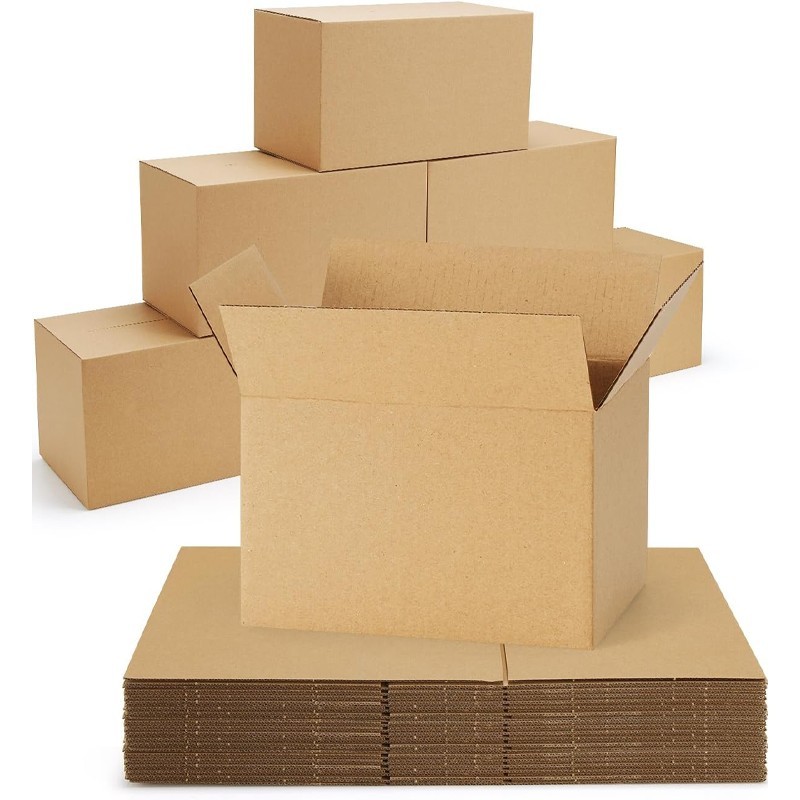 25-pack small shipping cardboard boxes (6x4x3.5 inches), suitable for mailing