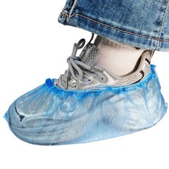 100 Pieces Disposable Plastic Shoe Cover PE Waterproof Shoe Cover for Hotel/Home