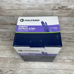1 Box Halyard Purple Nitrile-XTRA STERILE Exam Gloves Size: XSmall Exp: 9/24