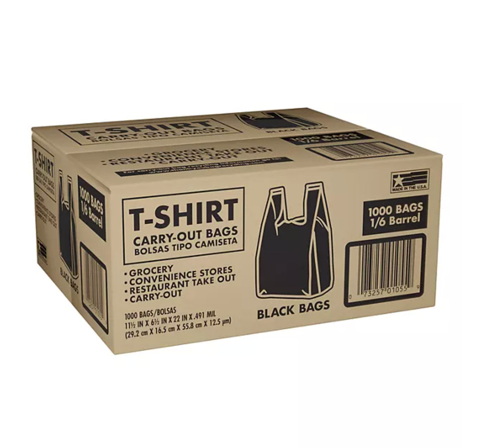 Poly-America TSSM10006B-P Carryout Bag – 1000 Count