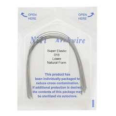 100PCS Dental Orthodontic Arch Wire Niti Natural Form Round Rectangular 16×22 14