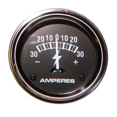 Universal 30 AMP Ammeter Gauge for Various Tractors & Equipment (Fits 2″ Hole)
