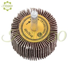 1-1/2″ × 1″ × 1/4″ Shank Mounted Flap Wheels – 120 Grit Sanding Wheel – 5 Pack