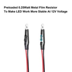 100X 3mm Pre Wired DC5V-12V Micro LED Lights Emitting Diodes Mini Bulbs Lamp NEW