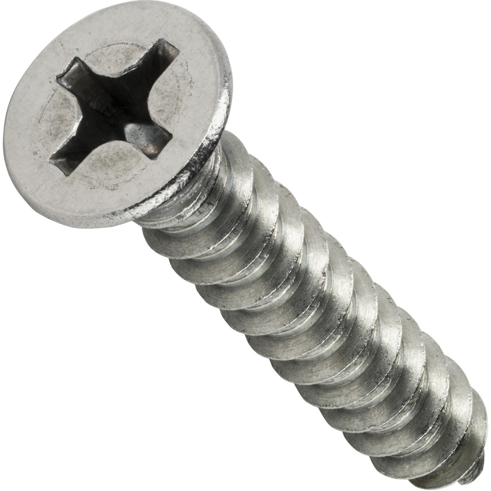 #4 Phillips Flat Head Self Tapping Sheet Metal Screws Stainless Steel All Sizes