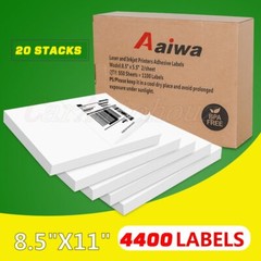 220-8800 8.5×5.5 PremiumSquare Corner Shipping Labels Half Sheet Self Adhesive