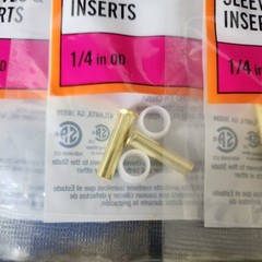 Lot of 9 Everbilt A8 1/4 & Proline CP-8NL 1/4 Brass Sleeve & Insert Fittings