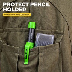 Carpenter Pencil with Sharpener, CP3000 Carpenter Mechanical Pencils with 19 …