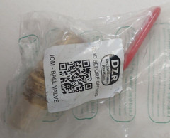 Red-White RWV 3/4″ Pex DZR Brass Ball Valve