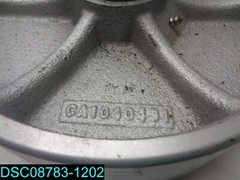 WHEEL 11-1/2″ X 9-1/2″, 1″ ROLLER BEARING, PLATE 6-1/2″X6-1/4″X 4-1/2″ CA1040431