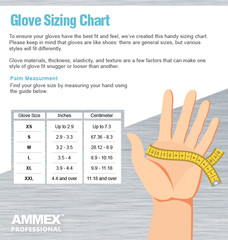AMMEX Indigo Nitrile Disposable Exam/Medical Gloves 3 Mil Latex-Free, Box of 100