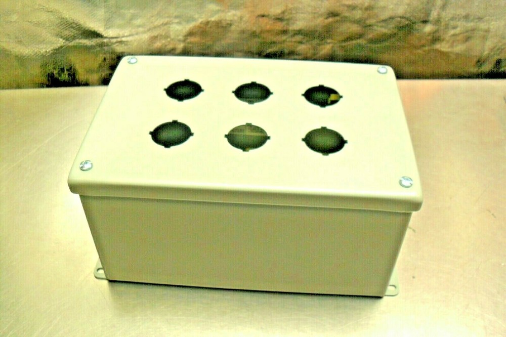 Hoffman E6PBX Hole,30.5mm,Steel,Enclosures 6.00 x 4.00 x 4.75 in.New