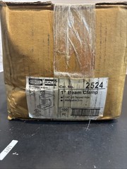 Box Of 100 pieces Hubbell-Raco 2524 Beam Clamp Malleable Iron 1 in. NOS