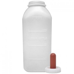 Little Giant 2 Quart Nursing Bottle With Screw On Nipple For Calf & Lamb Nursing