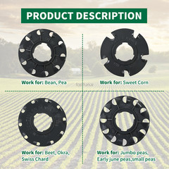 Standard Seed Plate 60009 fits Earthway 1001-B Seeder for Corn,Onion,Tomato,Bean