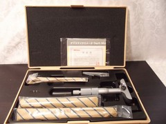 Mitutoyo 129-127 DMC 2.5-4” Depth Micrometer 7 Piece Set with Case, Japan