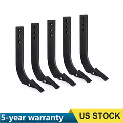 5PCS 16” Box Blade Shank Scarifier Shanks Teeth 3 Holes Box Scraper Shank Black