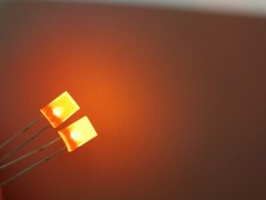 250pcs, 2x5x7mm Orange Diffused Rectangle 2x5x7 mm Rectangular LED Light Leds