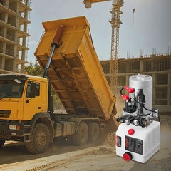 VEVOR 4 Quart Hydraulic Power Unit DC 12V Double Acting Hydraulic Pump White