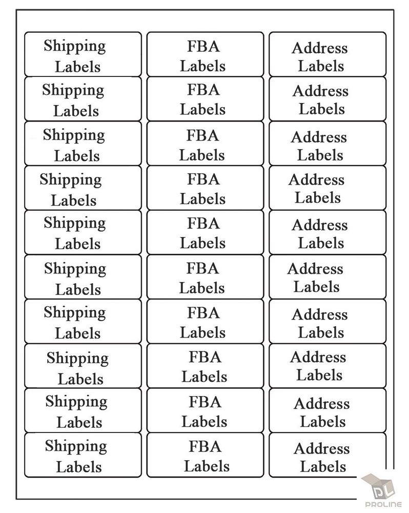 Premium Shipping Address Mailing Labels FBA SKU Labels 1″ x 2 5/8″ 30/sheet 30UP