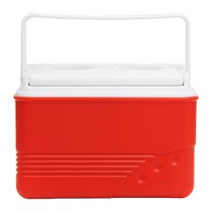 4.8 Qt Personal Cooler, Up To 12 Hrs Ice Retention, Plastic, Red/White, 4Aap8