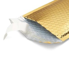 200 #2 Glamour Metallic Gold Poly Bubble Shipping Mailers Envelopes Bags 8.5×12