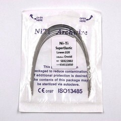 Dental Ortho Niti Super Elastic Rectangular Round Arch Wire Ovoid/Square/Natural