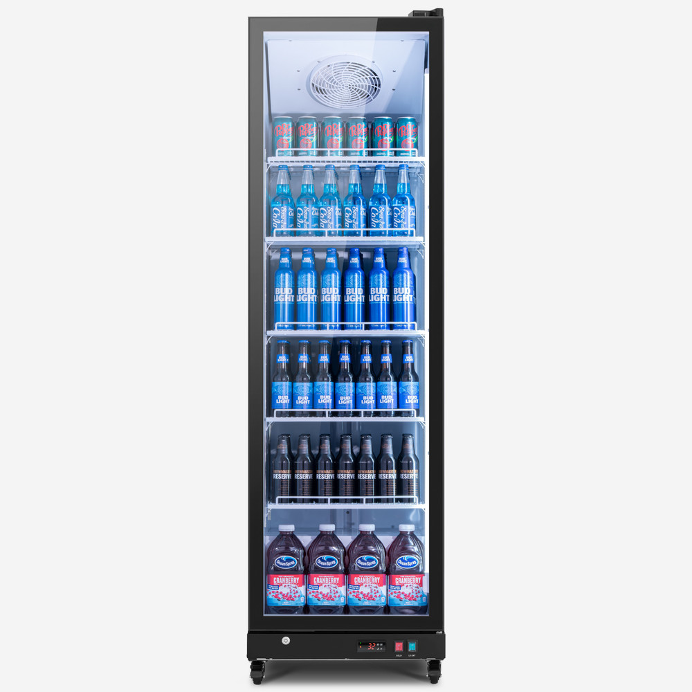Yeego 22″ Width 12.36 Cu.ft Commercial Display Beverage Refrigerator Cooler