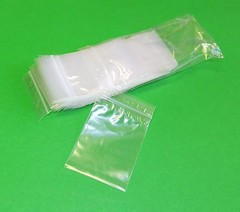 100 3″x4″ Clear Poly Bags 2MIL Reclosable 3×4 Top Seal Baggies 2 mil 100 Plastic