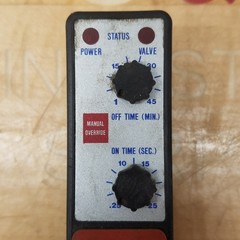Valve Manual Override, 1-45 min. Off Time, 0.25-25 sec. On Time – USED