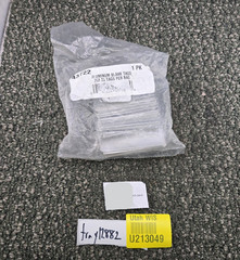 (QTY 25) 43722 18-Gauge Aluminum Blank Tags 1-1/2 inch Height x 3-inch Width