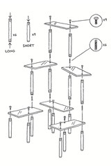 Clear Acrylic Multiplatform Display Stand – 6 Platform Tiered Riser