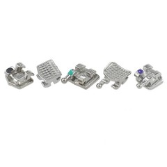 Dental Orthodontic Metal Brackets Braces Mini Roth MBT 018 022 345 Hooks MIM