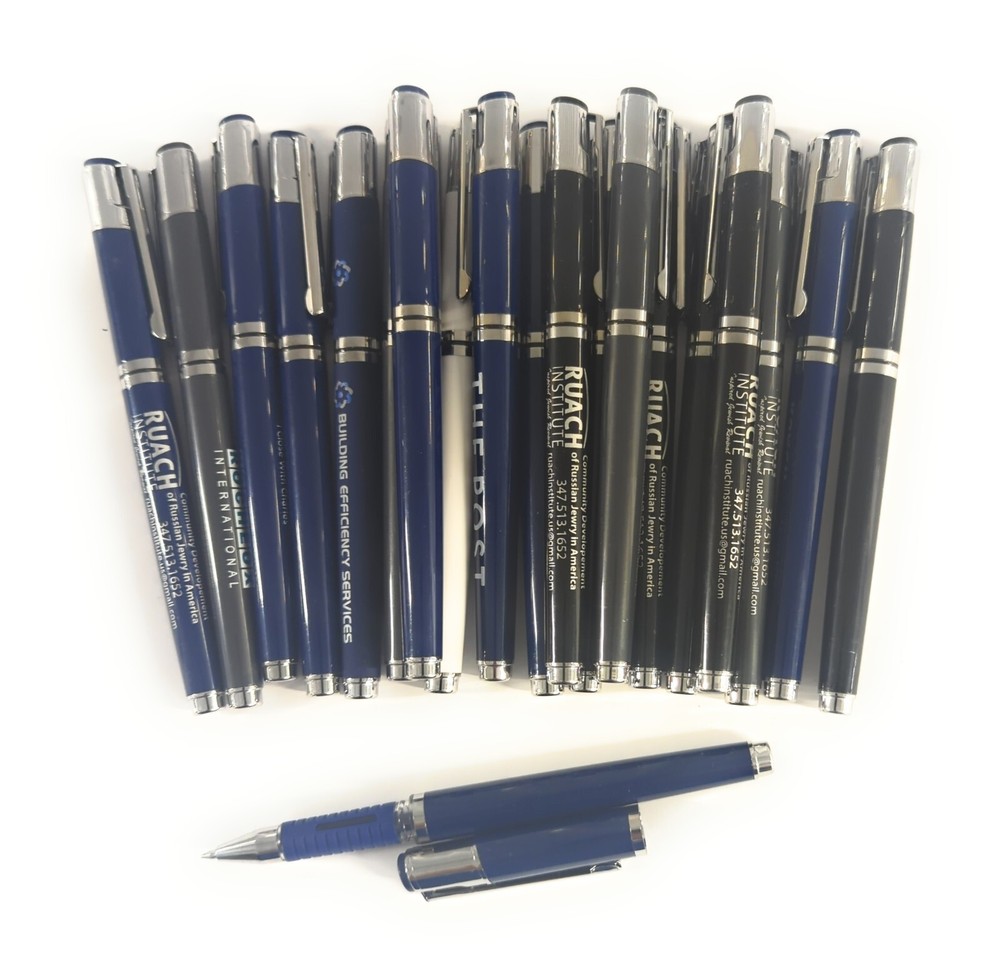 20ct Lot Misprint GEL INK Rollerball Stick Pens w/cap: Textured Grip
