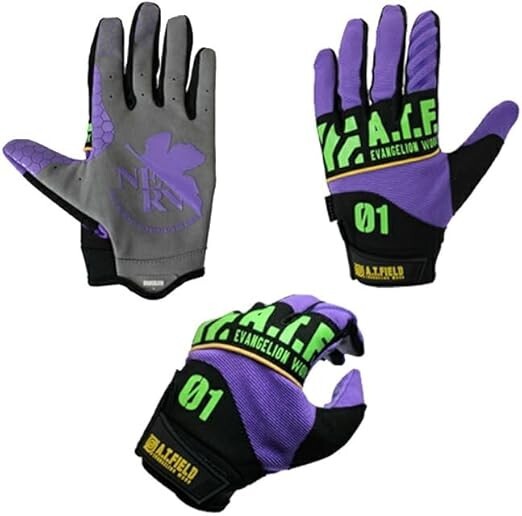 A.T.FIELD Evangelion Collaboration Mechanic Gloves M EMG-01 First Model Purple