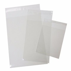 100 pcs Resealable Poly Bags Transparent OPP Bag Plastic Bags Self Adhesive Seal