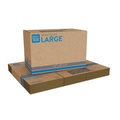 (10 pack) Pen+Gear Large Heavy Duty Kraft Moving Boxes, 27L x 15W x 17H
