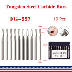 FG 557 Carbide Burs – Friction Grip for High-Speed Handpieces, Type