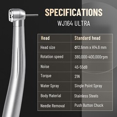 10 Packs NSK Style Dental High Speed Handpiece Push Button 4Hole Air Turbine USA