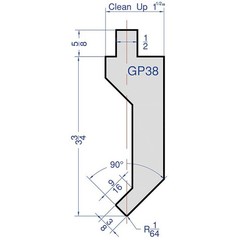 american style 18 GA gooseneck punch